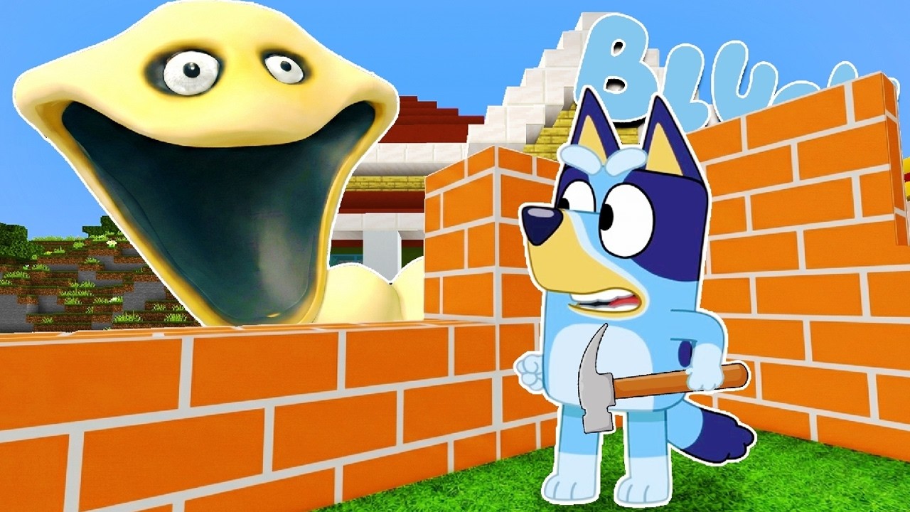 BLUEY CONSTRUYE para SOBREVIVIR al GUSANO ATERRADOR TROLL | Las Aventuras de BLUEY en ROBLOX!