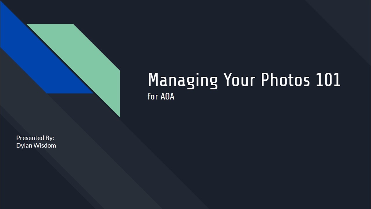 Photo Basics for AOA