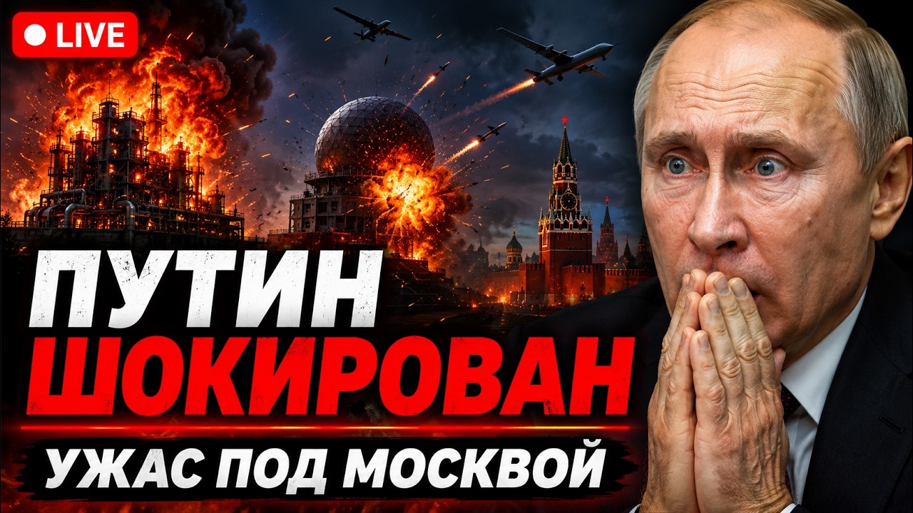 СРОЧНЫЙ ЭФИР! Кремль ОЗВЕРЕЕТ: ВСУ ЖАХНУЛИ два ТОП-ОБЪЕКТА Путина. УЖАС под Москвой / LIVE