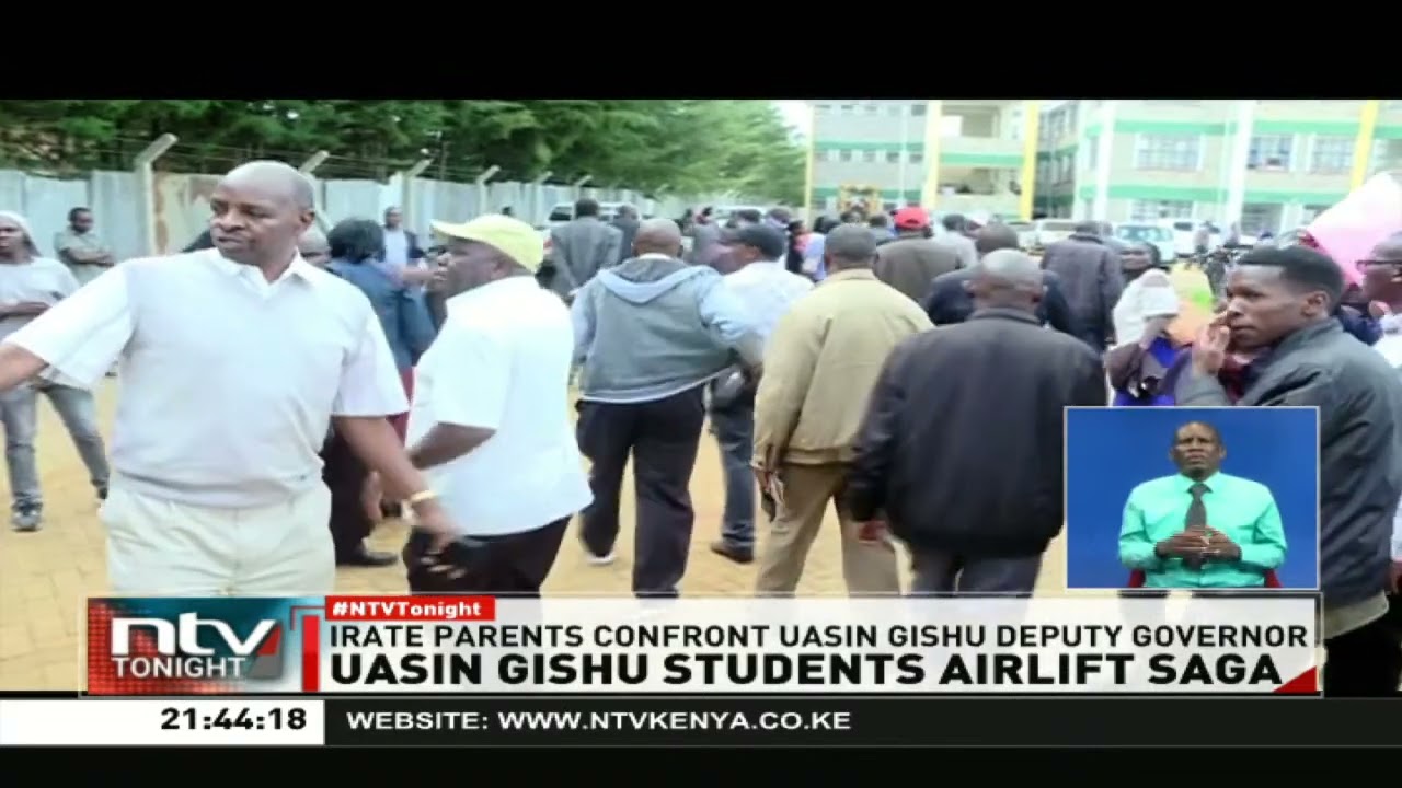 Itare parents confront Uasin Gishu Deputy governor over student airlift saga