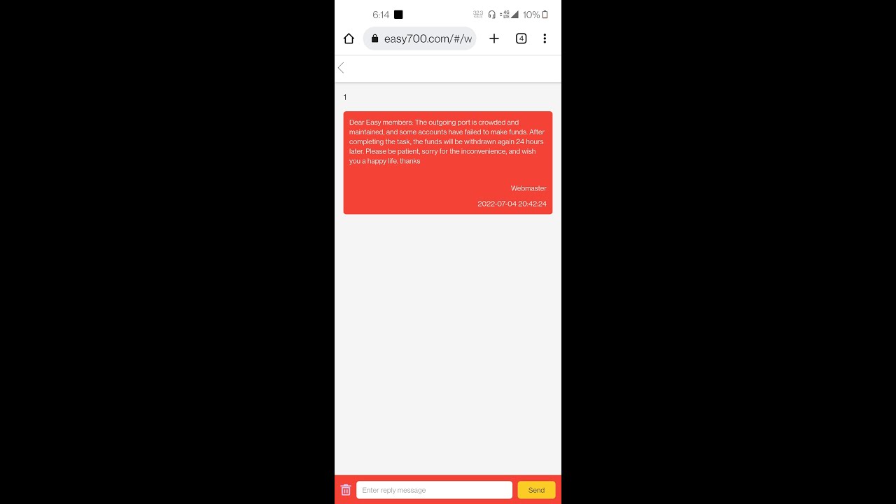 Easy700.com Problem Withdrawal Scam Online Earning