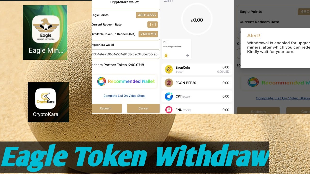 Eagle Mining Network How Eagle Token Withdraw And Create A Wallet crypto I Eagle Mining Network
