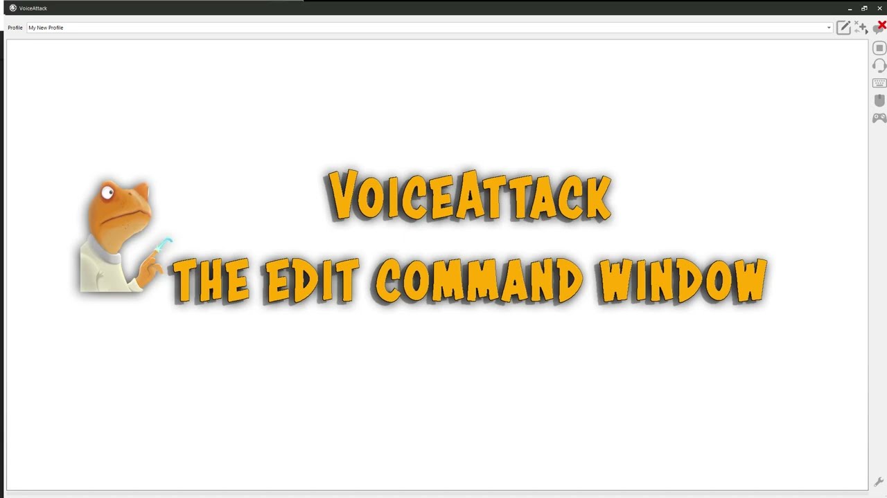 The VoiceAttack edit command window