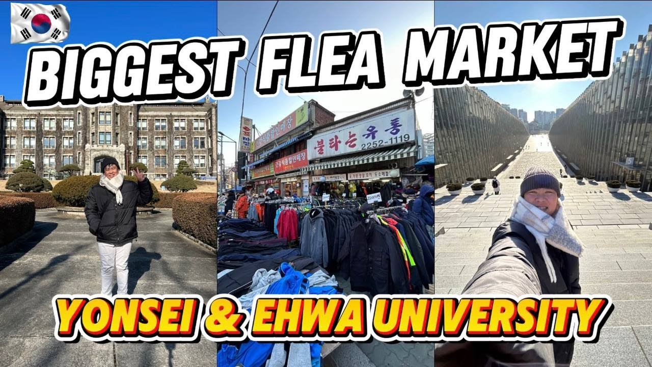 I Found Korea’s BIGGEST Flea Market | Yonsei & Ewha K-Drama Filming Spots