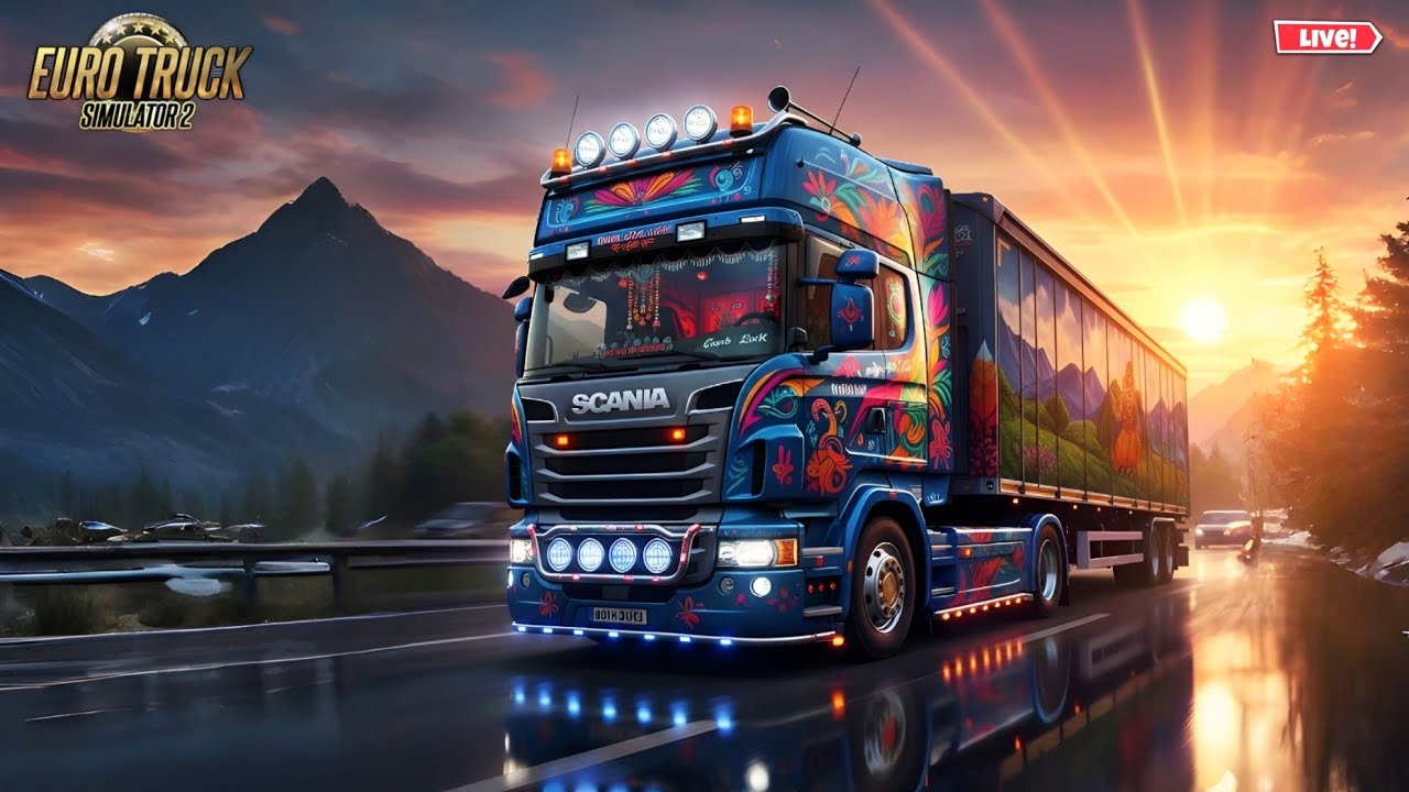 🔴Euro Truck Simulator 2 LIVE | ETS2 Tamil Chill Driving + Song Vibing Gameplay