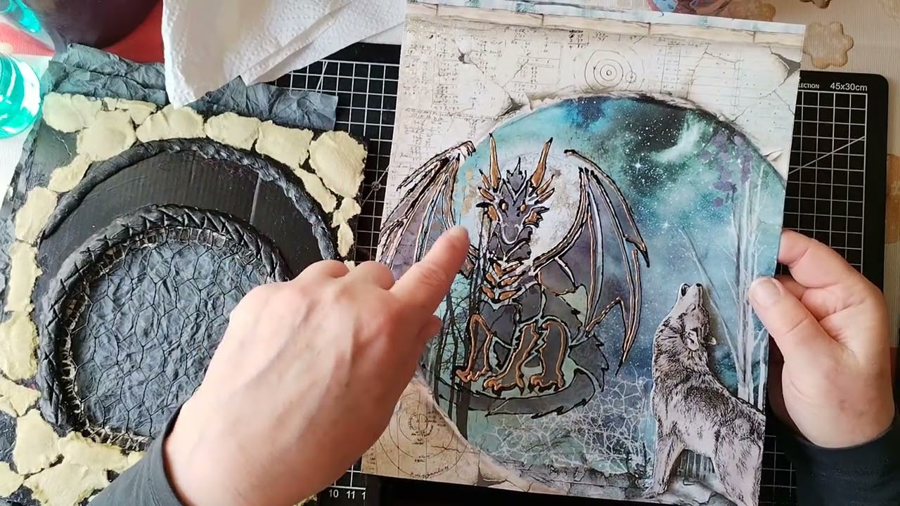 Ich bastle eine❤️ Buchbox ❤️ für mein Avalon Journal mit den Designpapieren von Funkelkram - TEIL 1