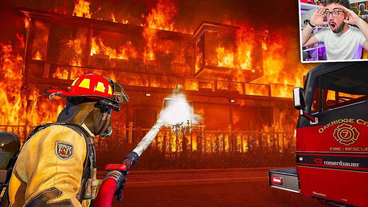 INCENDIO BRUTAL EN MANSIÓN DE LUJO 😱 | Firefighting Simulator Ignite