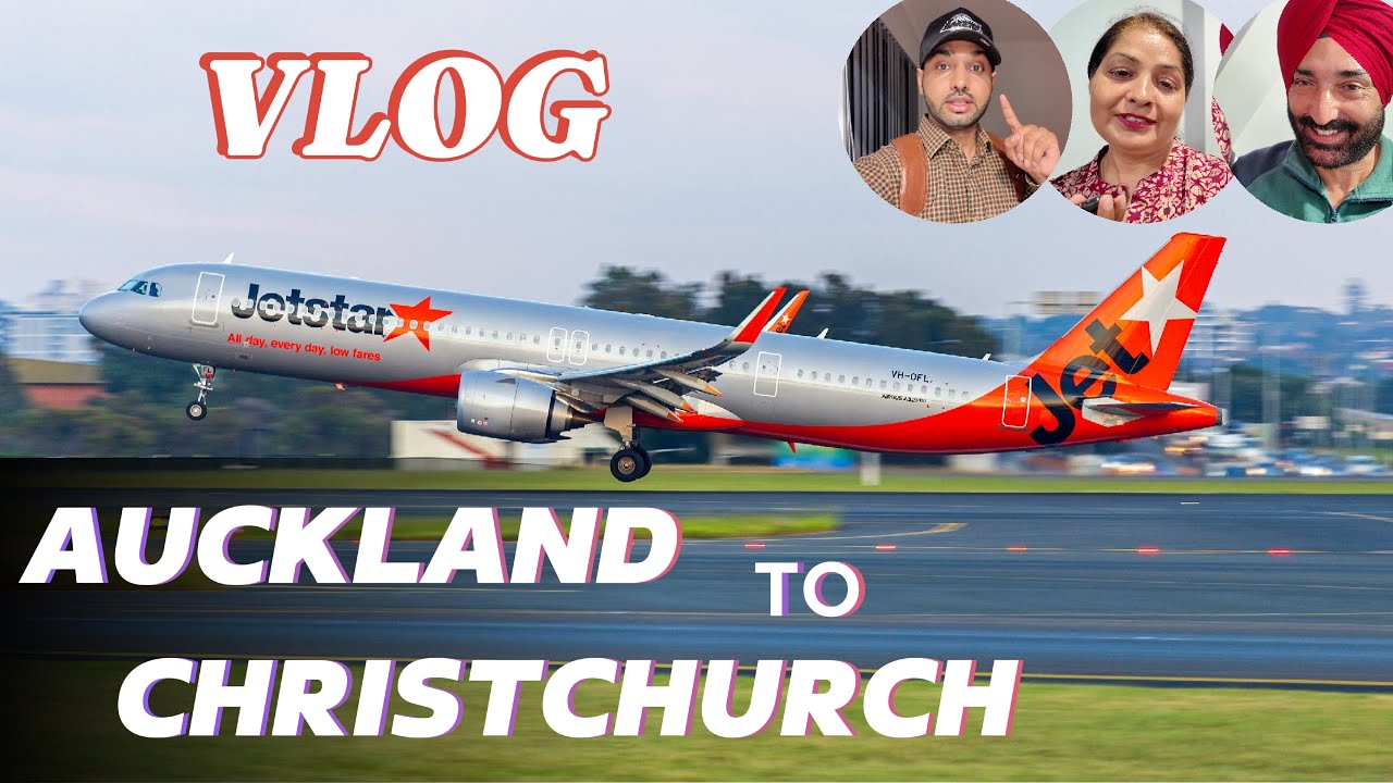 Auckland To Christchurch Flight Vlog | Flight to NewZealand's South Island | Auckland Airport