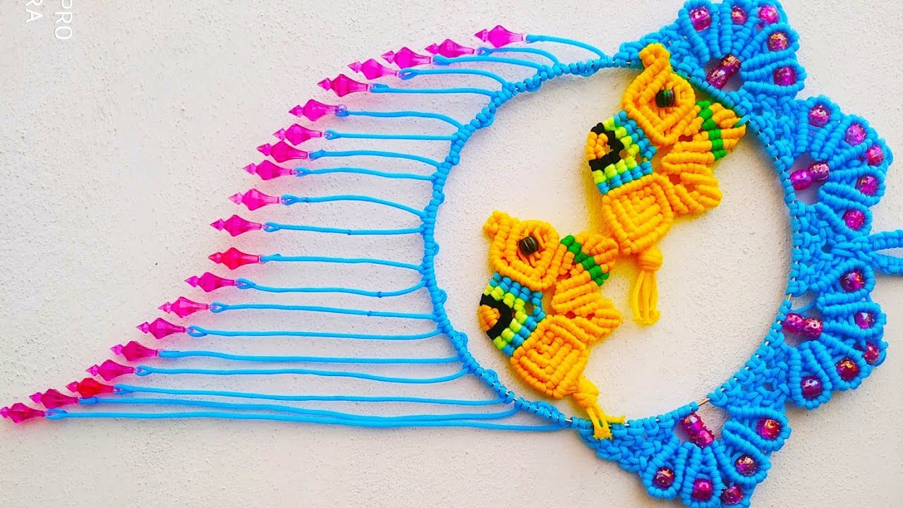 Macrame Beautiful 🐦🐦Birds Wall Hanging Tutorial in Hindi !! Full HD Part