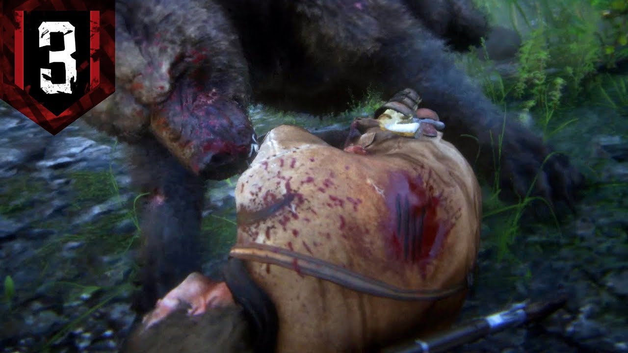Red Dead Redemption 2 - Part 3 - GRIZZLY BEAR ATTACK