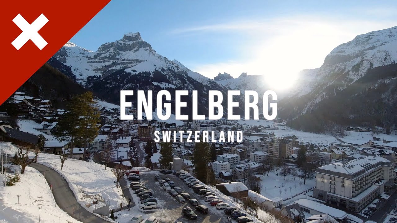 🇨🇭 Engelberg - Titlis glacier cave, cliffwalk suspension bridge & steep ski slopes in Swiss alps 4K
