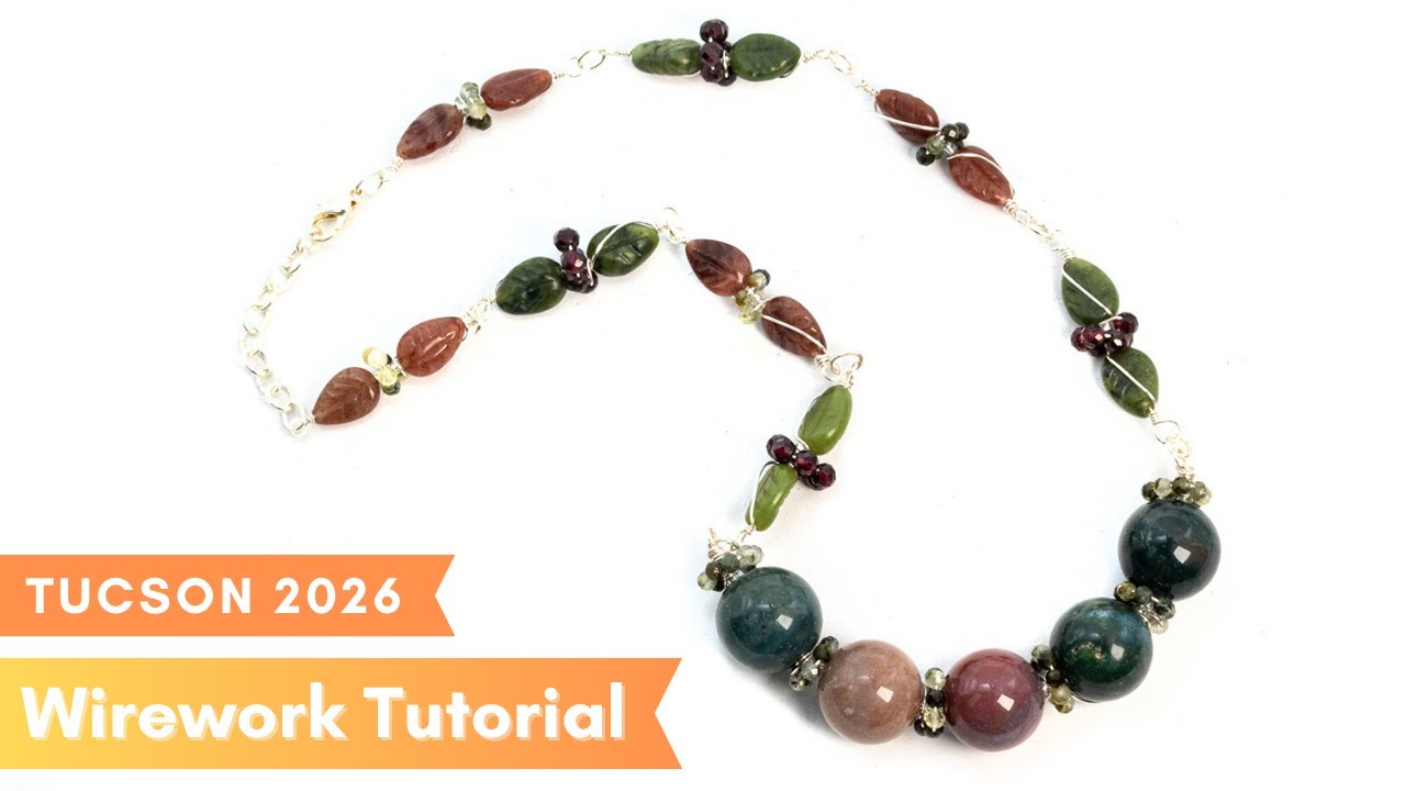 LIVE from Tucson! Large Gemstones Wirework Tutorial w/ Rachel Siegel