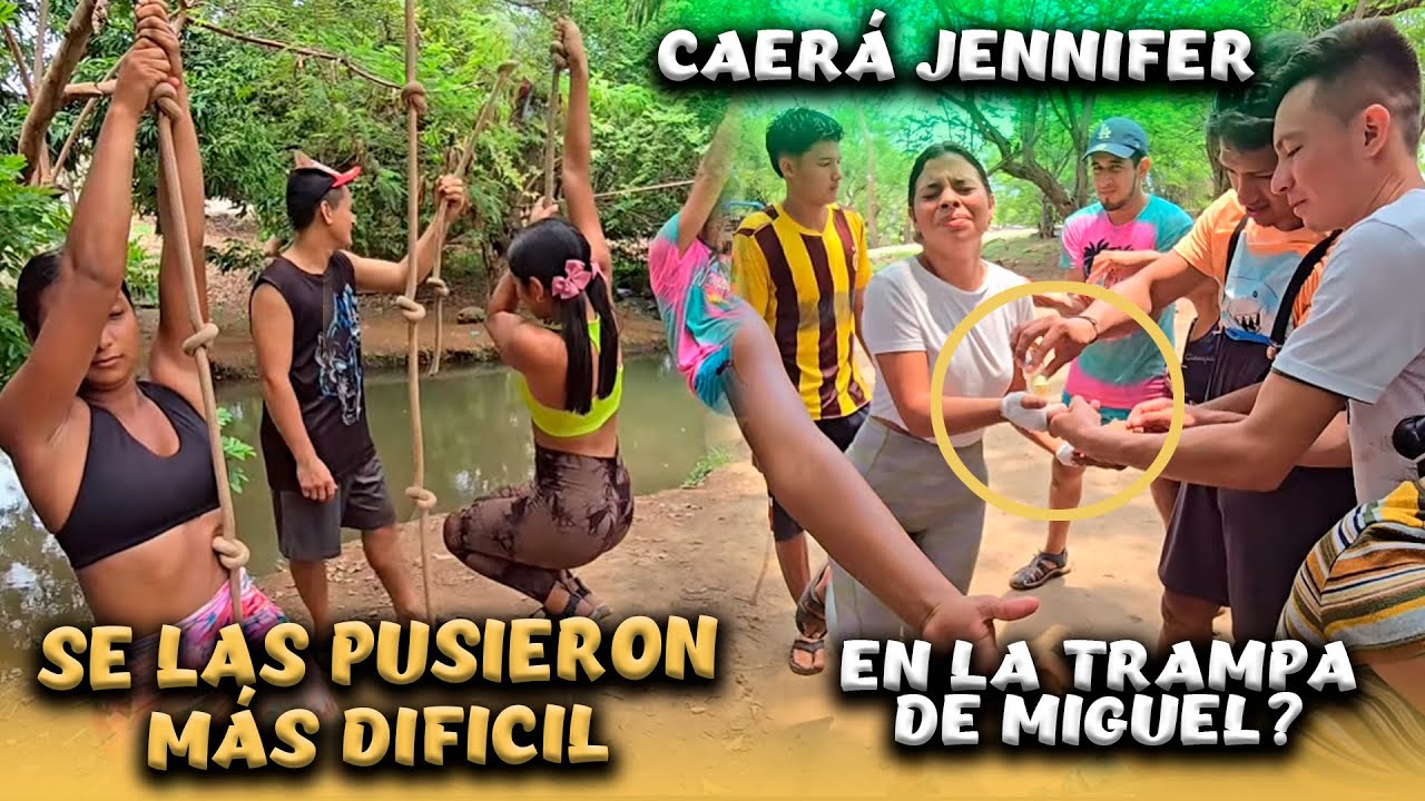 Camaron se las puso mas DIFICIL y tienen que estar sujetados al lazo. Jennifer a punto de salir.