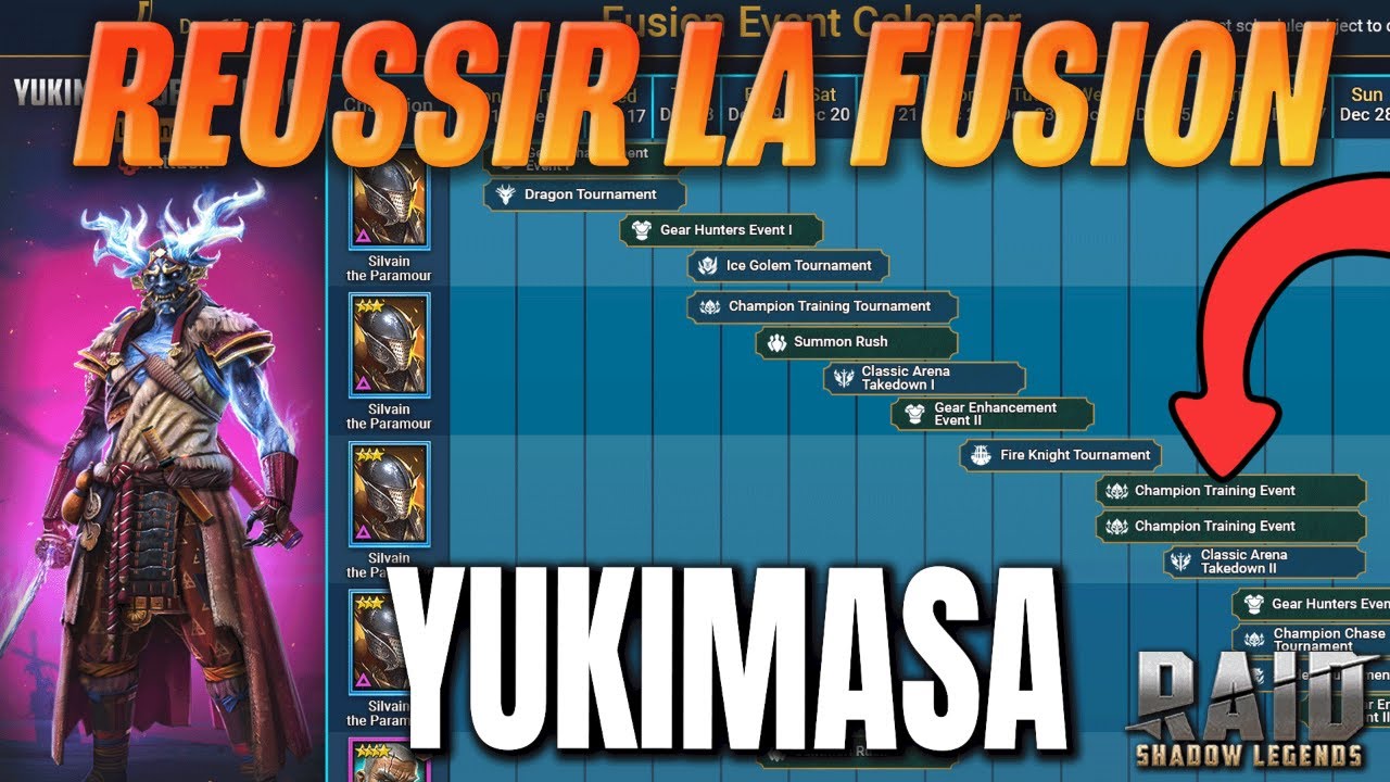 UN EVENT DIFFERENT POUR LA FUSION YUKIMASA ? RAID SAHDOW LEDGENDS