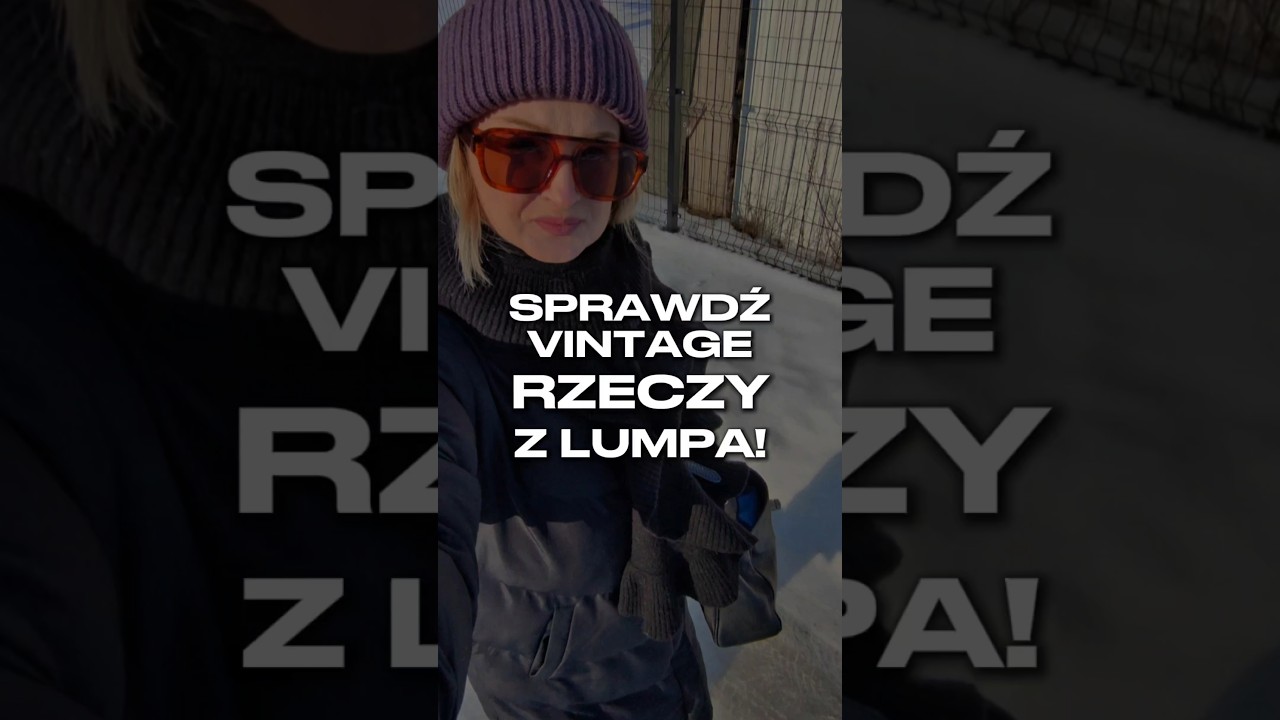 Zobacz Vintage perełki z lumpeksu z samą wycena, ale w dzień wyprzedaży!