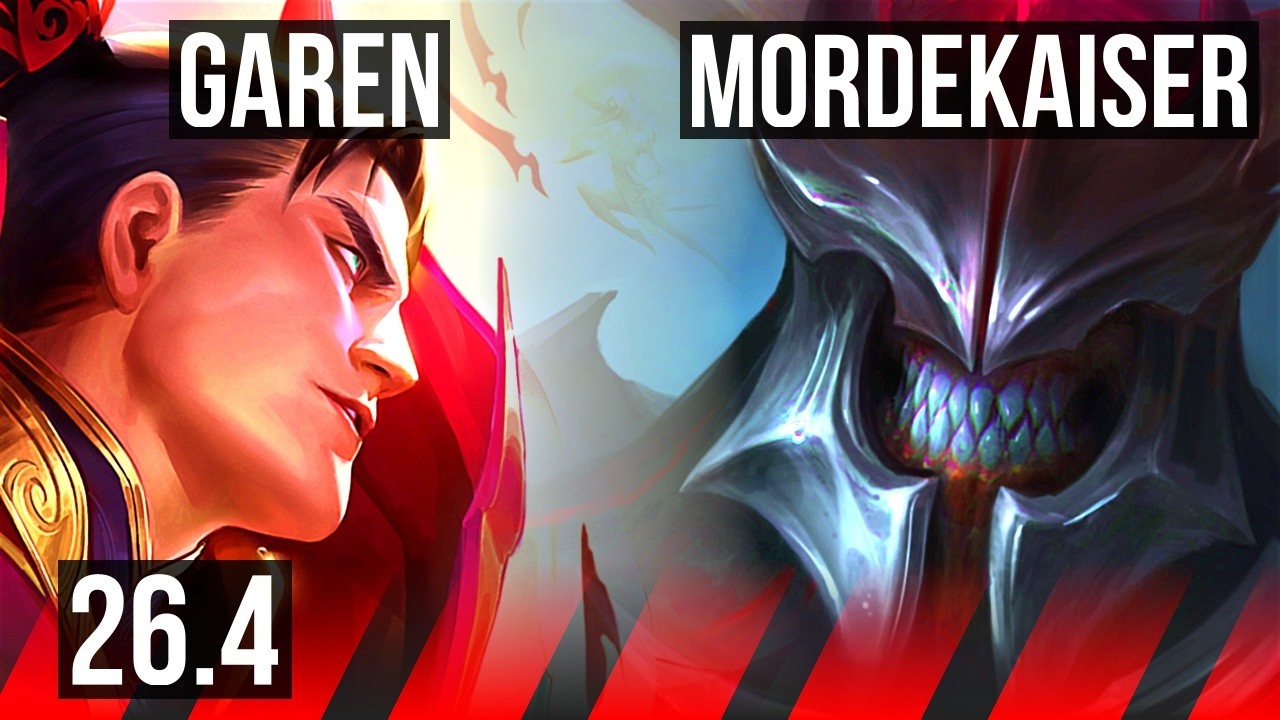 GAREN vs MORDEKAISER (TOP) | EUNE Master | 26.4