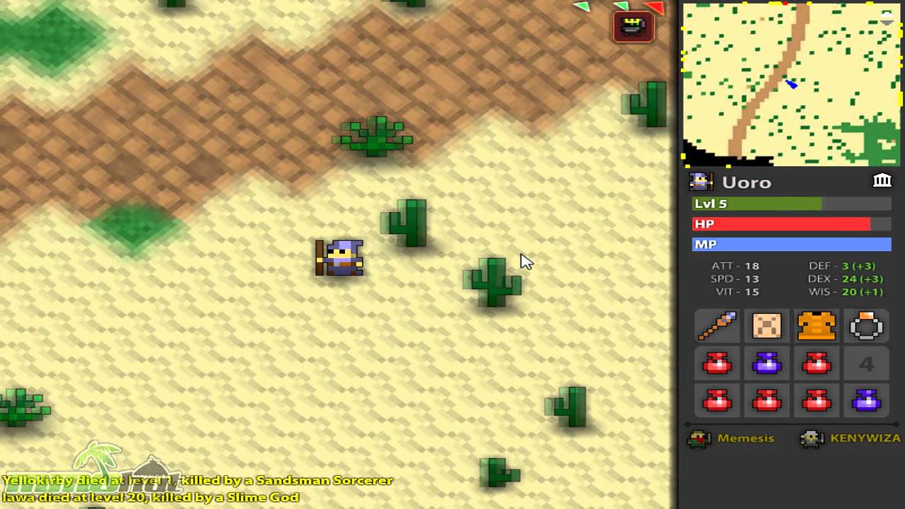 Первый взгляд на геймплей Realm of The Mad God в HD-качестве.