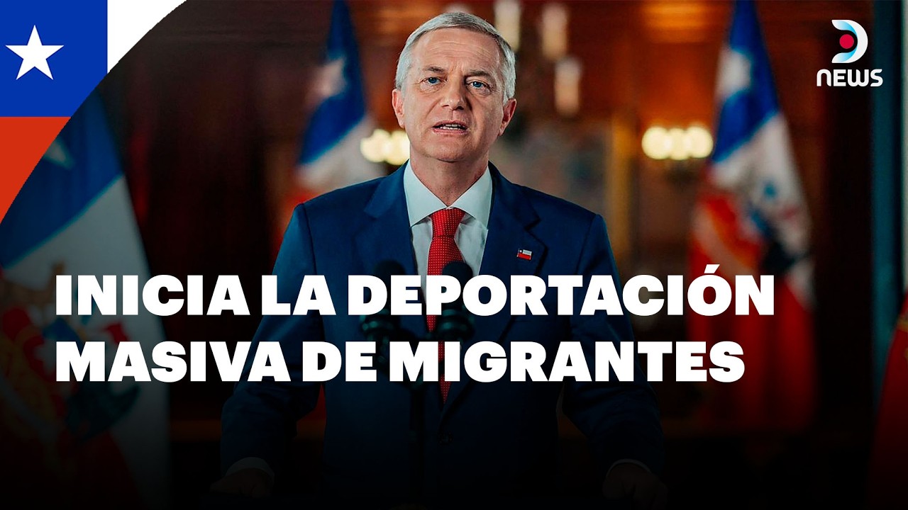 Chile: Kast anunci&oacute; la expulsi&oacute;n masiva de migrantes en cadena nacional | DNews