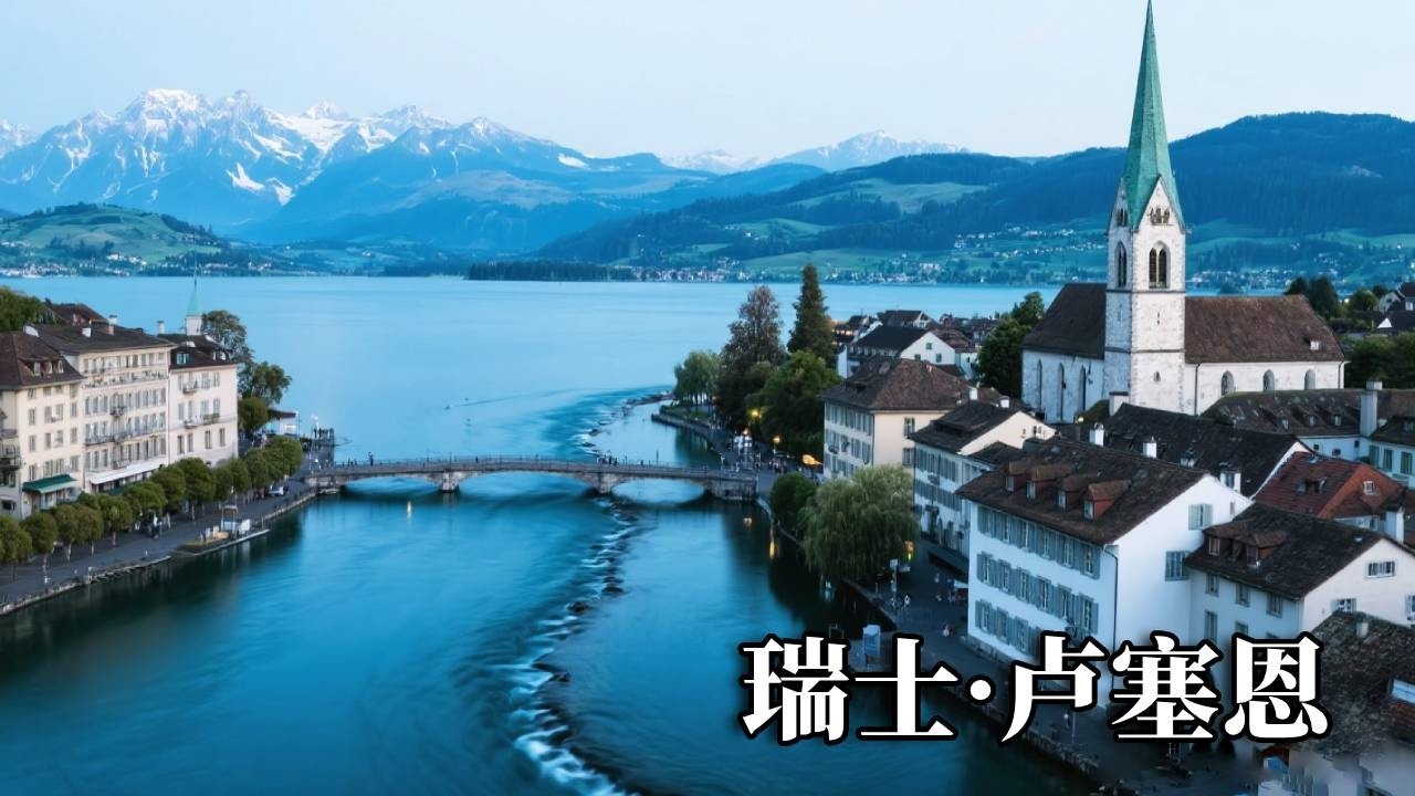 瑞士之旅——卢塞恩，雪山下的湖滨小镇，这算是瑞士最美的城市！【行走世界的北京老刘】