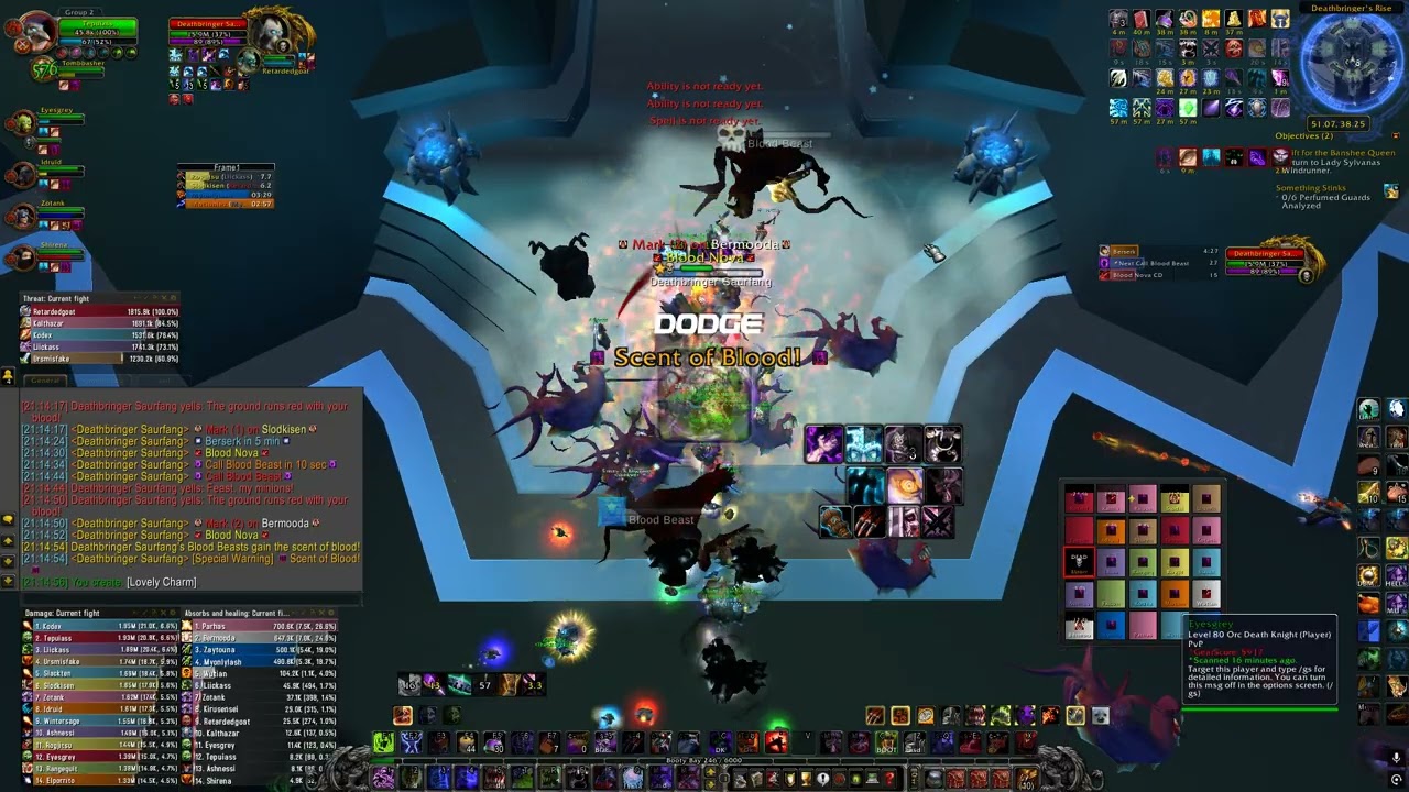 3.3.5 Unholy Death Knight @Deathbringer Saurfang..19k dps