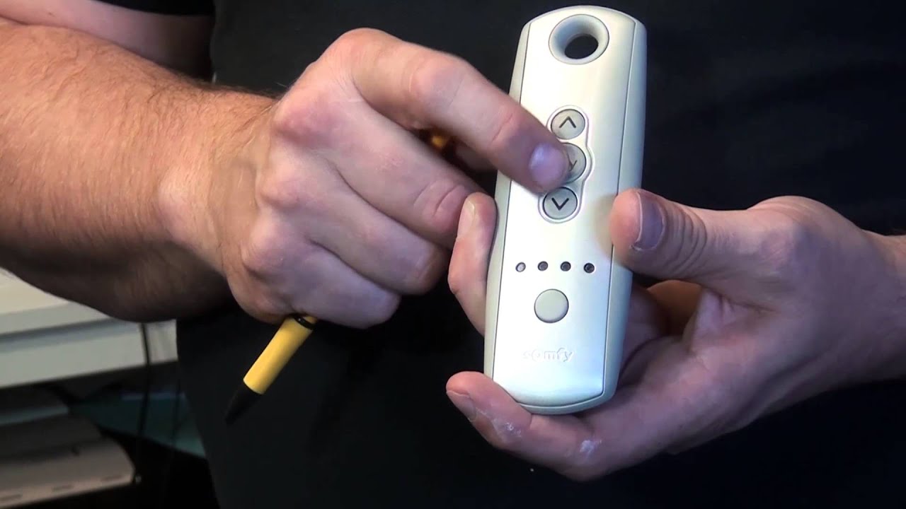 How to make your own electric roller blind - part 5 - Programming the Somfy roll up 28 RTS motor