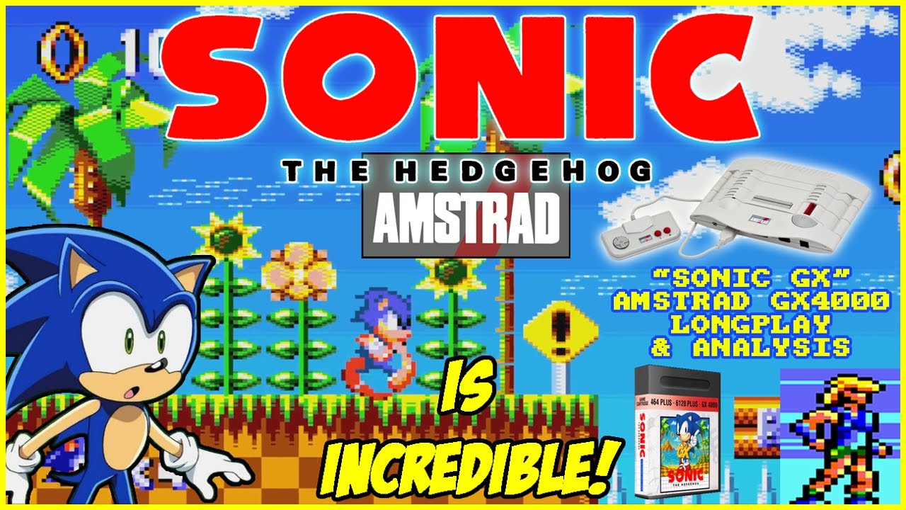 🕹️ AMSTRAD Sonic The Hedgehog — НЕВЕРОЯТНЫЙ! 🦔 [AMSTRAD GX4000] «Sonic GX» — лонгплей + анализ! ⭐️