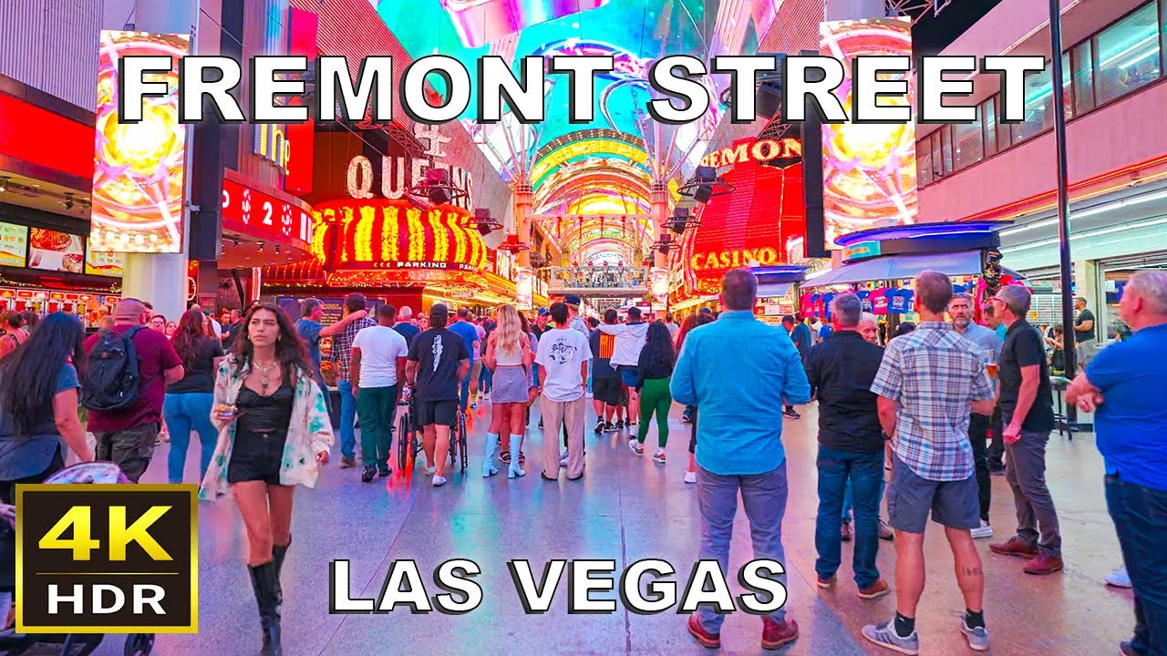 [4K HDR] Fremont Street Las Vegas Walking Tour | October 2022 | Las Vegas USA