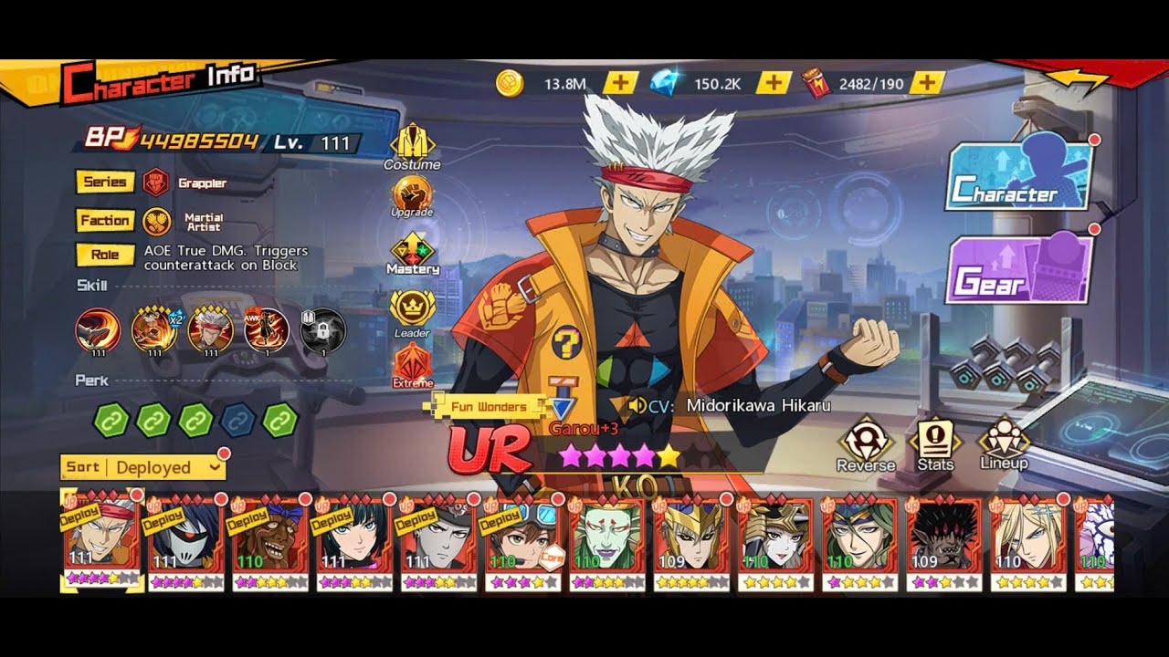 One Punch Man Private bản mới 0.1 Tặng Kim cương *200.000, Dola *20.000 - Review ACC TOP 1 VN