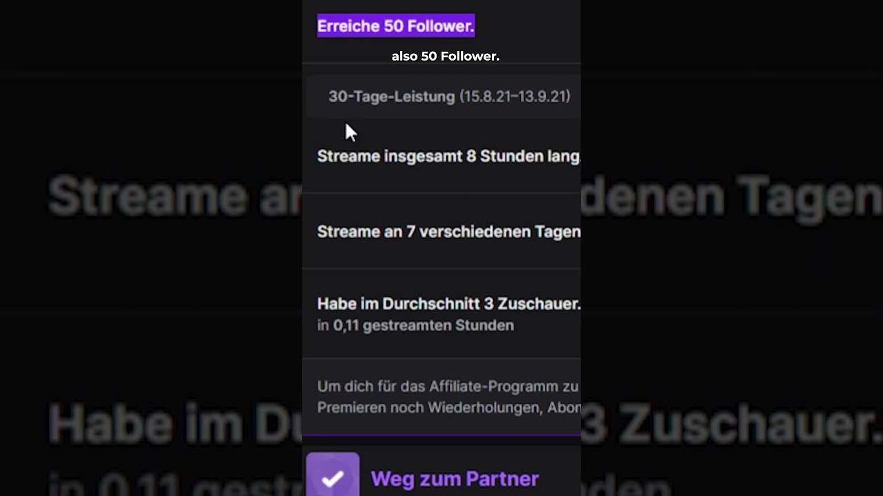 Ab wann kann ich Subs bekommen auf Twitch?