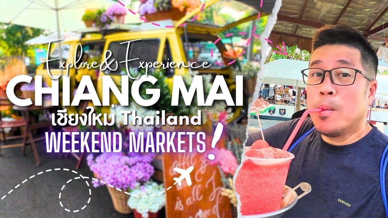 WEEKEND MARKETS | Chiang Mai Thailand Ep 2 | Jing Jai & Coconut Market | Sunday Walking Street