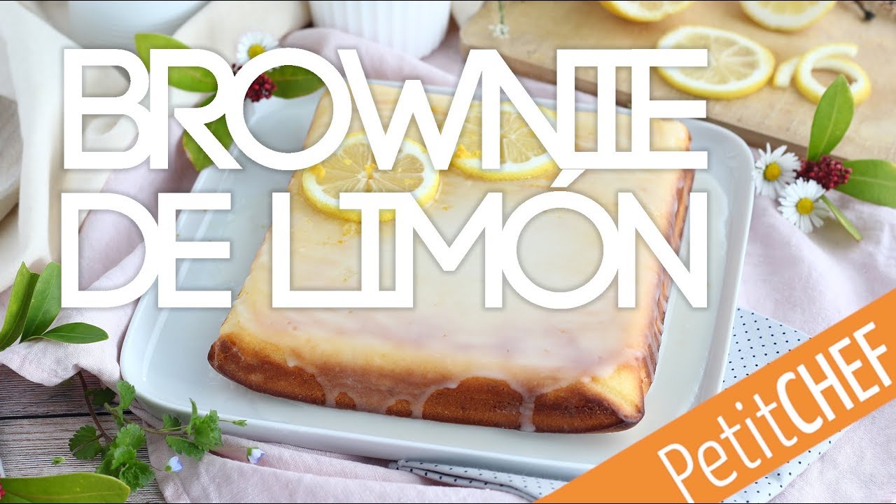Receta brownie de limón con glaseado | Petitchef