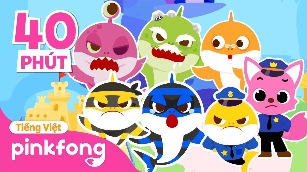 Chơi trốn tìm cùng Gia đình Cá mập 2 + Tuyển tập | Cá Mập Con Baby Shark Pinkfong - Nhạc thiếu nhi