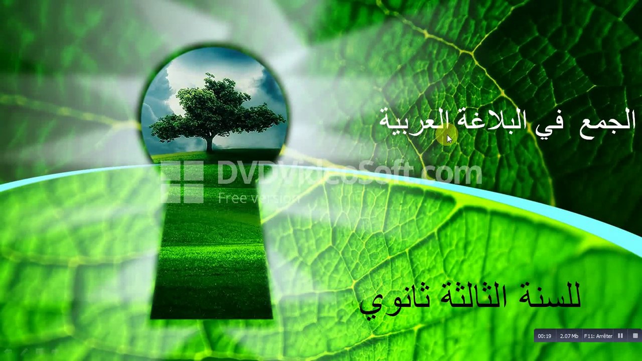 الجمع في البلاغىة العرربية  السنة  الثالثة ثانوي