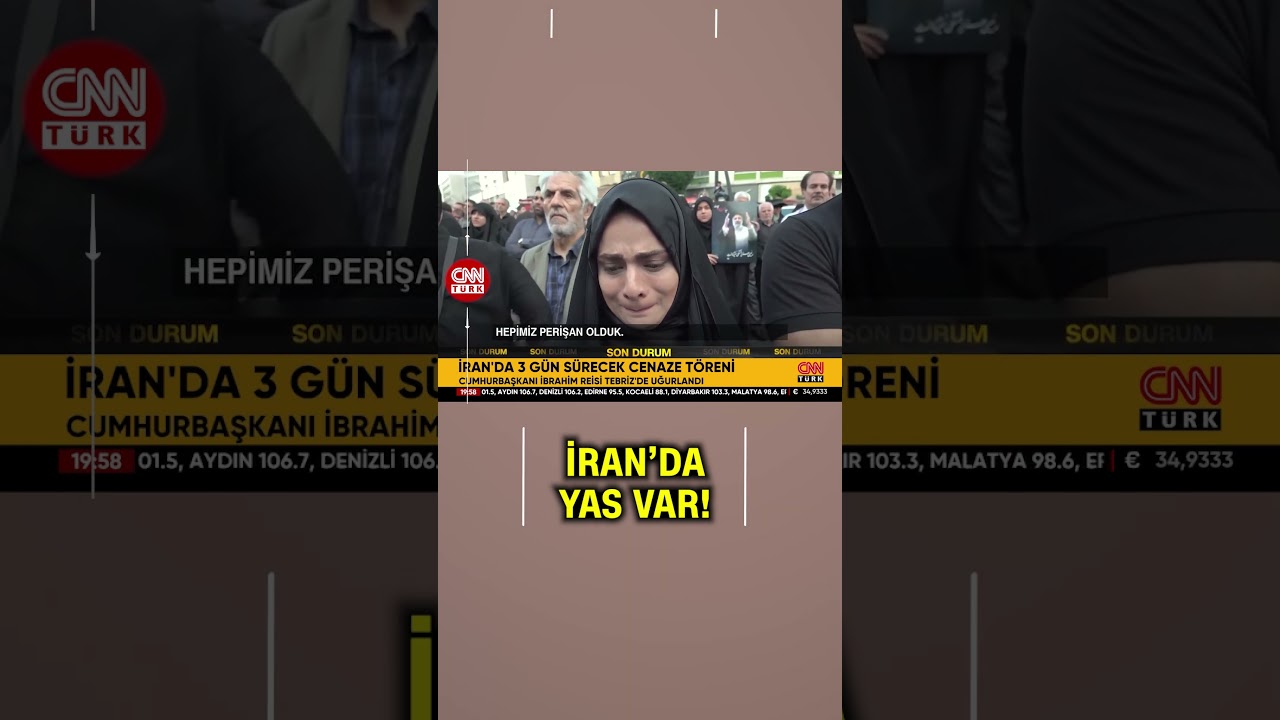 İran'da Reisi İ&ccedil;in Yas Var! G&ouml;zyaşları İ&ccedil;inde Uğurlanıyor...