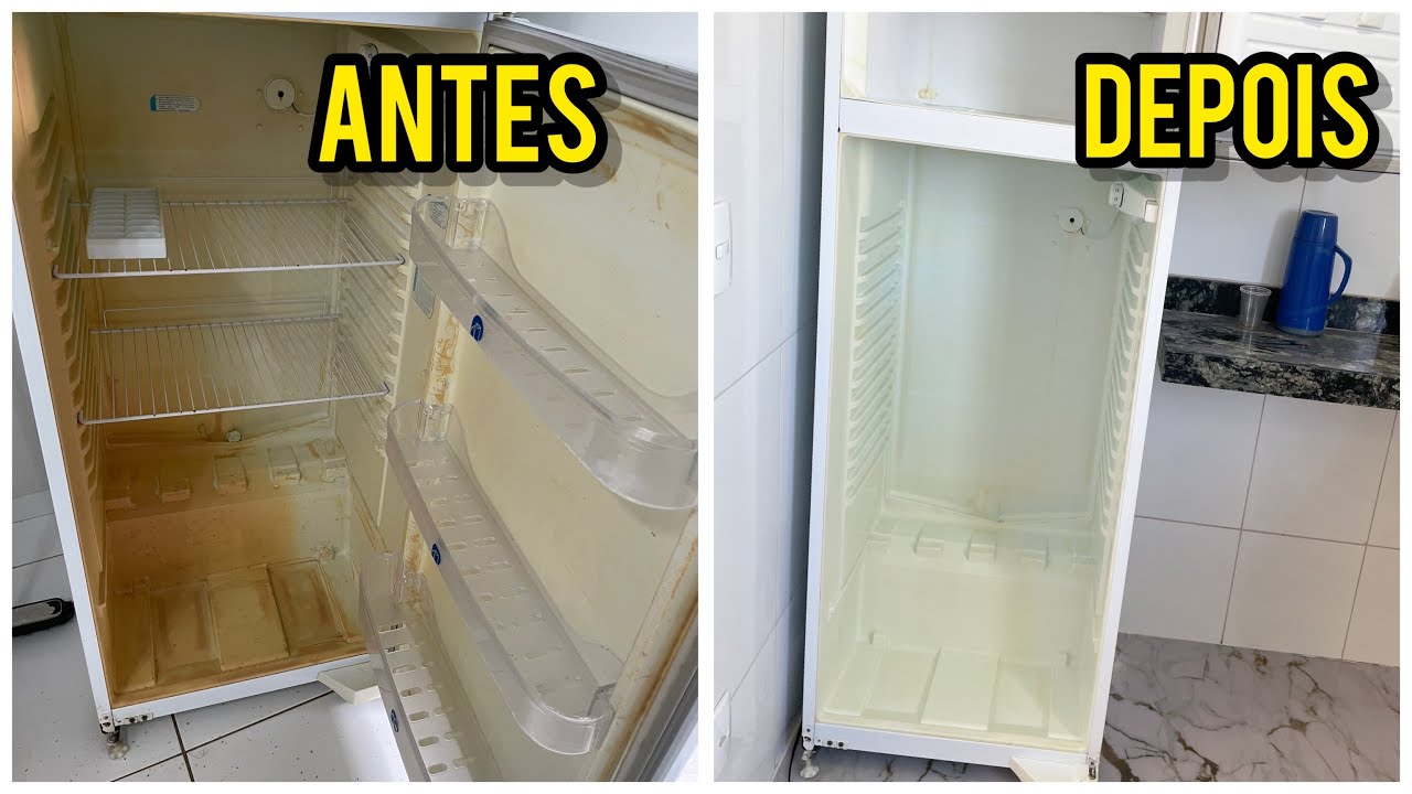 Geladeira super amarela 😱 branquinha novamente