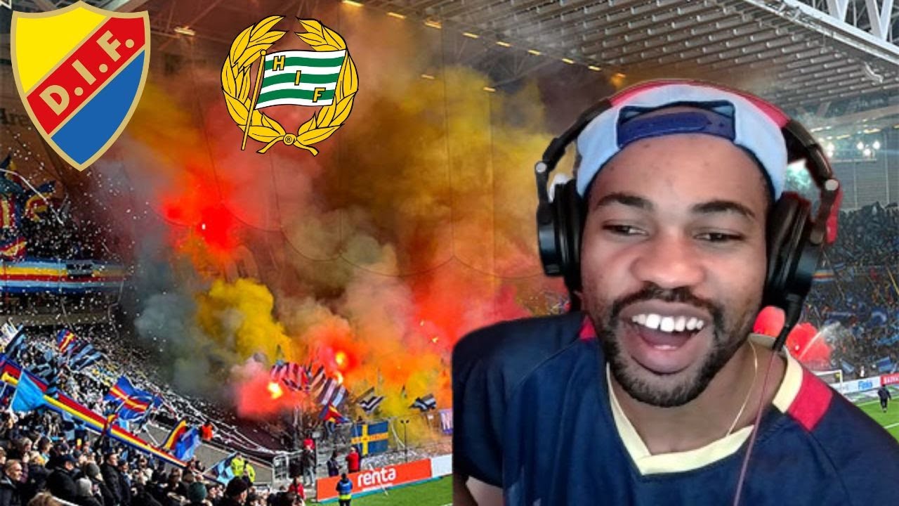 American Reacts To Djurgårdens IF & Hammarby IF Ultras Choreos, Pyroshows and Support