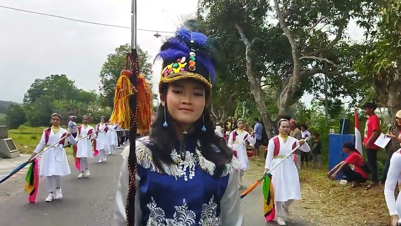 PERFORM DRUMBAND SMPN 1 WLINGI_DI LINGKUNGAN KELURAHAN WLINGI_HUT RI KE 78_TH.2023