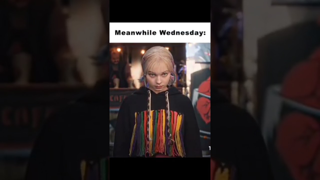 Enid in wednesday's body💀 meanwhile wednesday#wednesday #viralshort #trending #netflix #fanvidveed