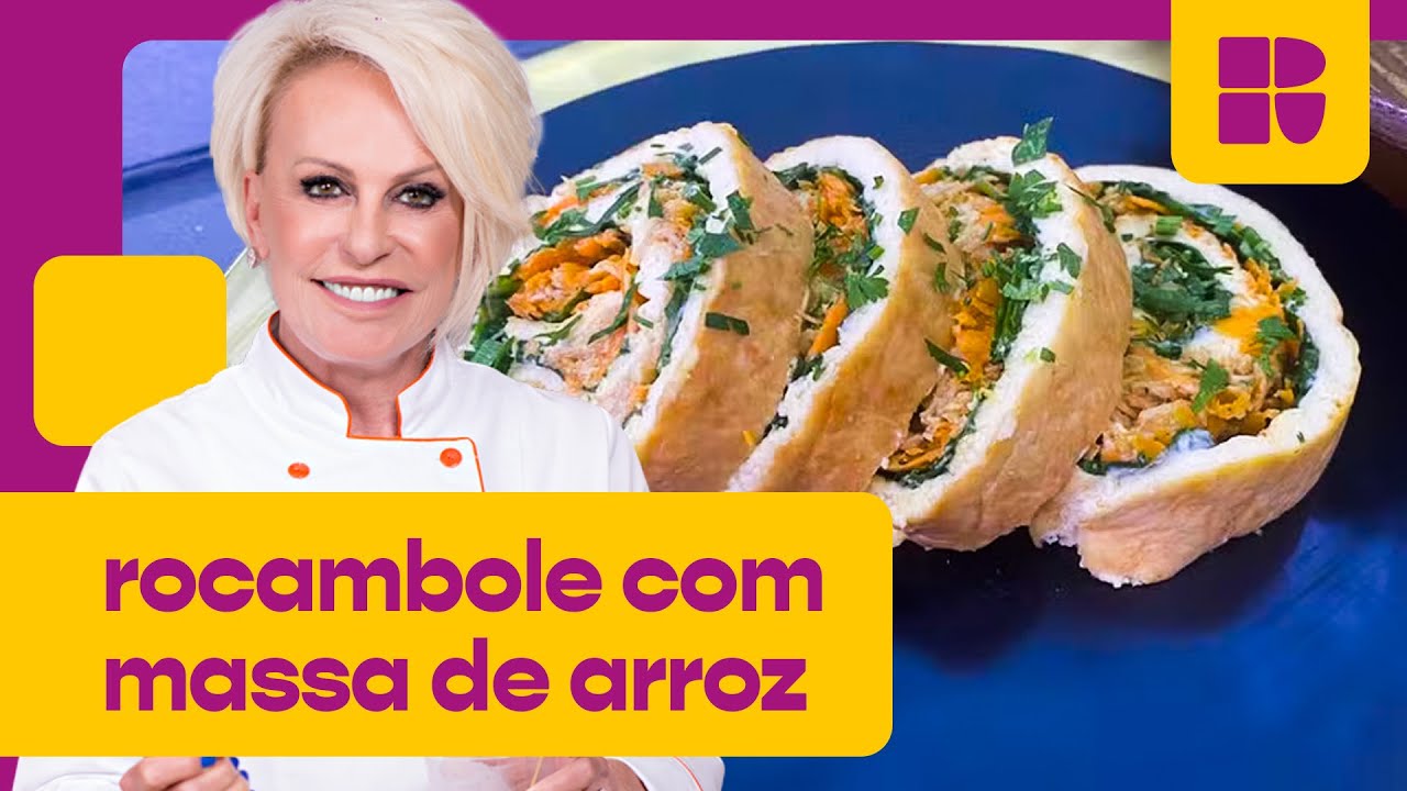Rocambole com MASSA DE ARROZ recheado! | Ana Maria Braga | Mais Você