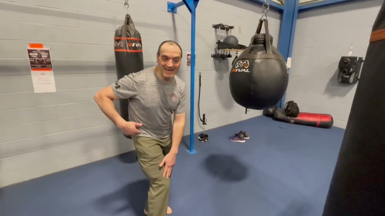 How to safely practice kicks and elbows on heavy bags.