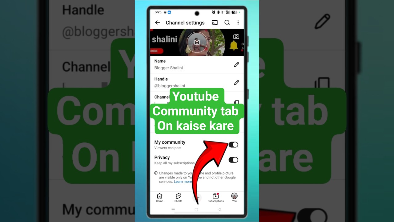 How to enable community tab on my Youtube channel #shorts #shortsvideo #youtubeshorts