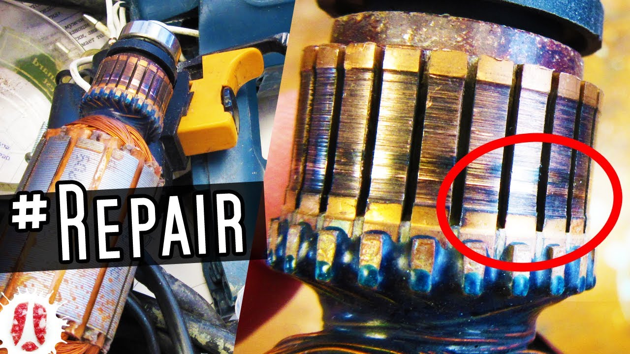 MOTOR PUZZLE! Restoring A Hammer Drill Part 4 - Cleaning / Polishing the Commutator #HowTo #DIY