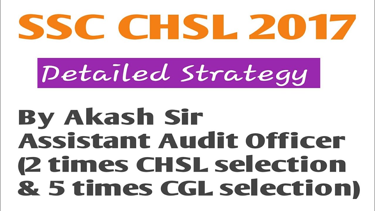 SSC CHSL 2017 Strategy/Get the job in 3 months