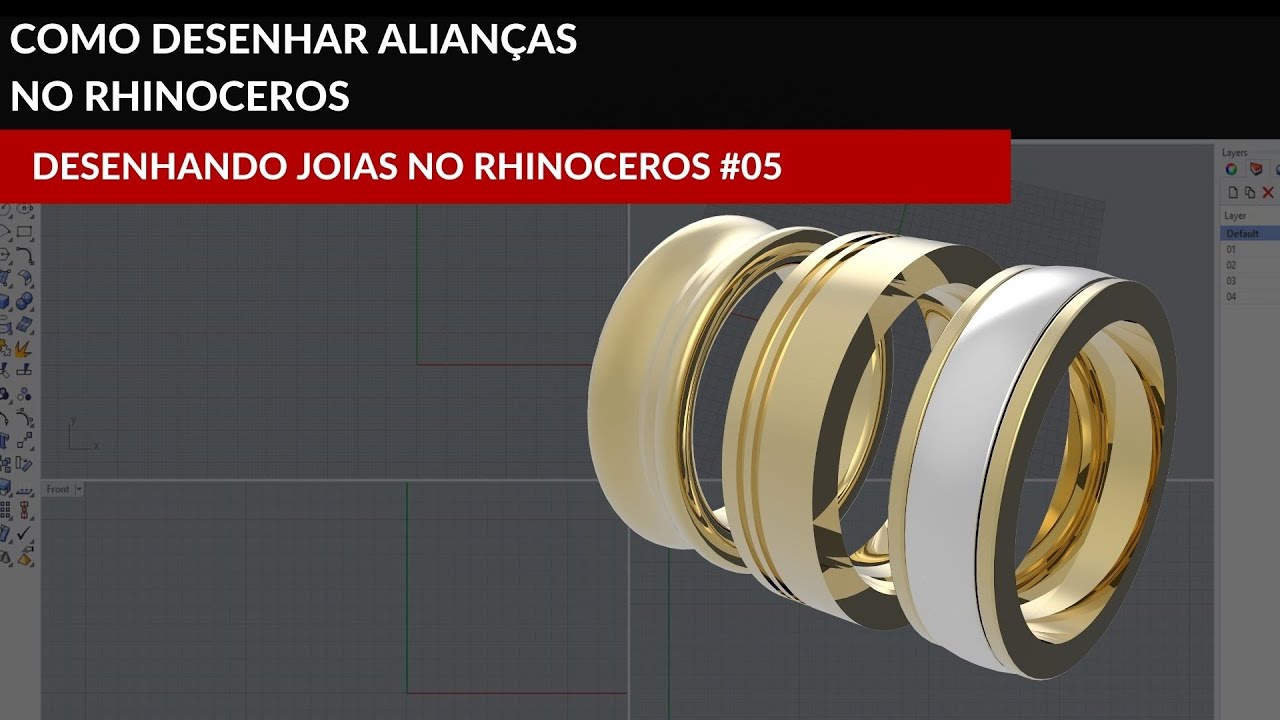 COMO DESENHAR ALIANÇAS NO RHINOCEROS | ELIANIA ROSETTI