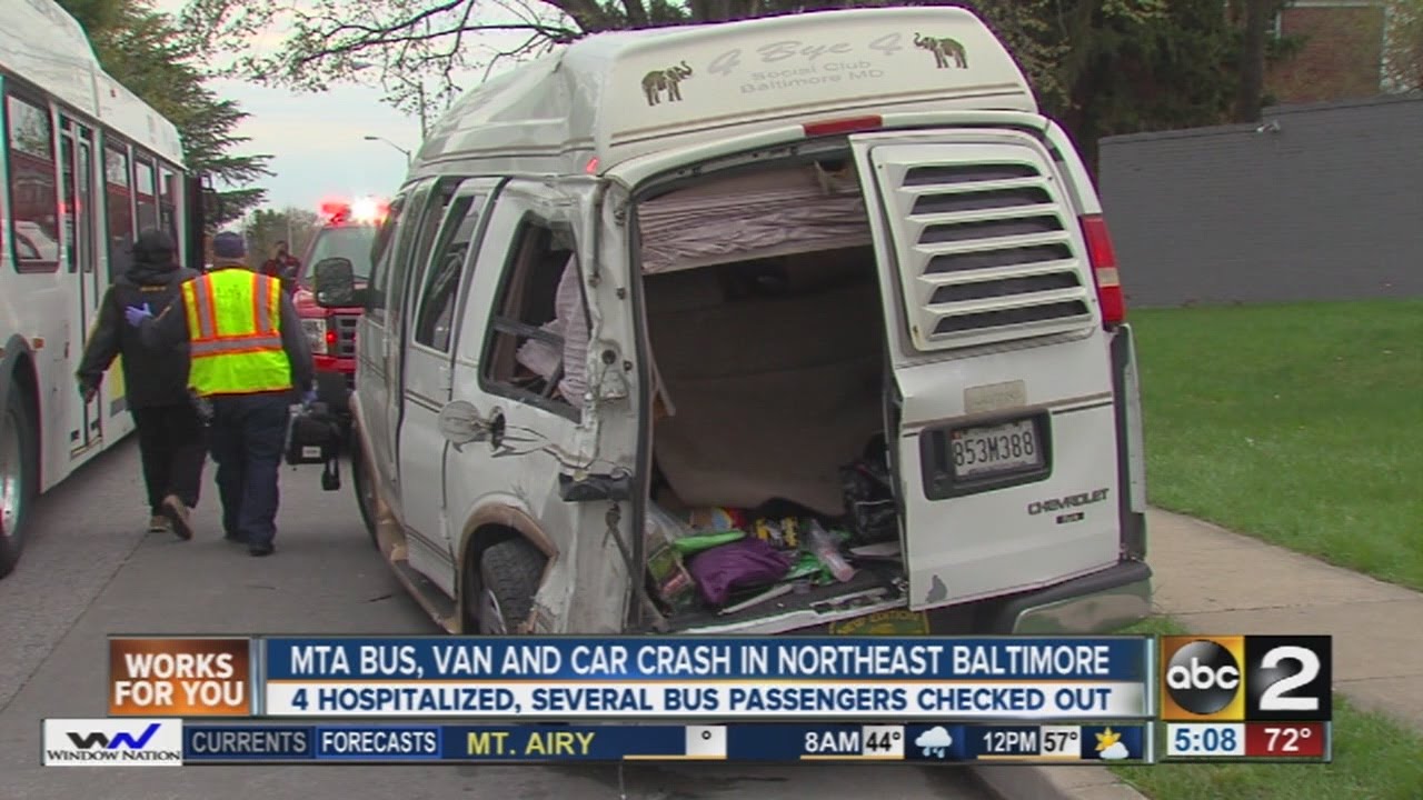At least 4 people injured in crash involving MTA bus