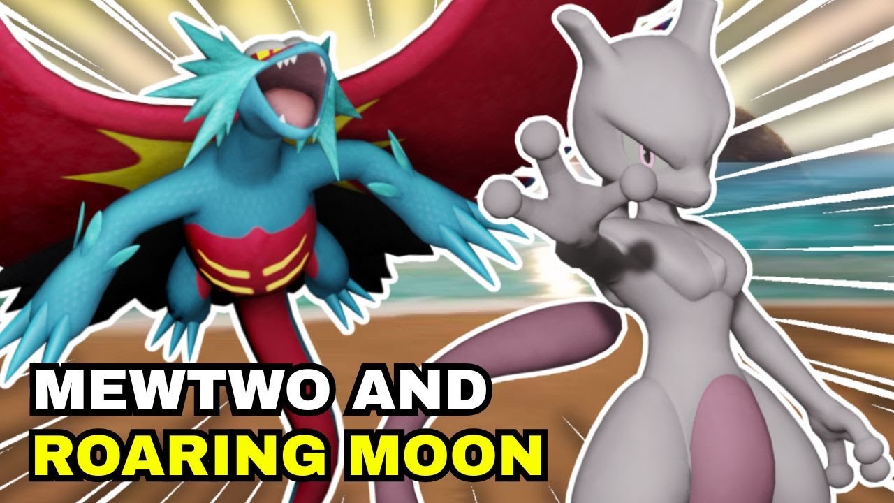 Mewtwo and Roaring Moon! Pokemon VGC Reg I Competitive Doubles Wifi Battle