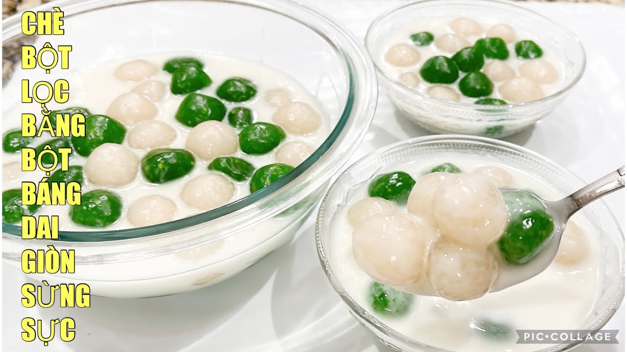 CHÈ BỘT LỌC kiểu mới, nấu bằng BỘT BÁNG, đơn giản,ăn giòn SỰT SỰT,DAI DAI thơm ngon ăn là ghiền,