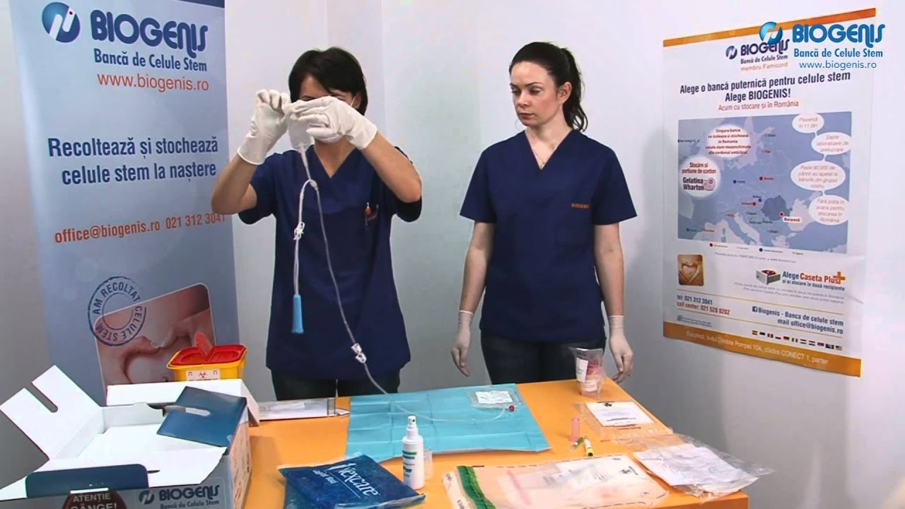 Prezentare kit recoltare si stocare pentru celulele stem