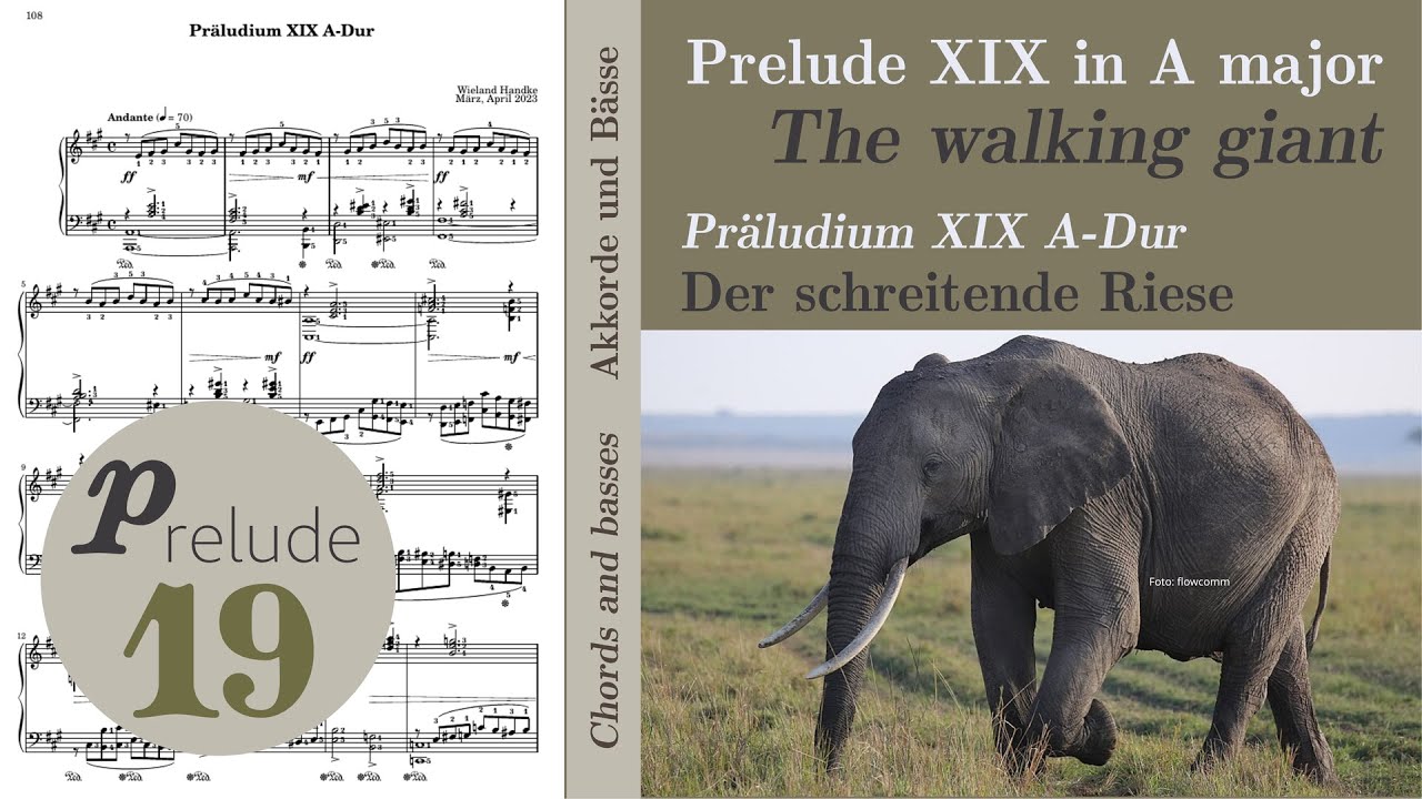 Prelude XIX in A major - from Wieland Handke 24 preludes and fugues - work in progress