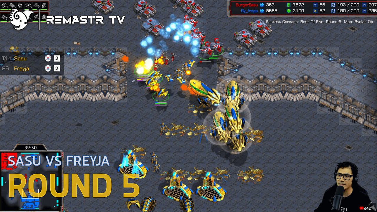 STARCRAFT FASTEST COREANO 🇰🇷 SASU vs FREYJA 🇰🇷 ROUND 5